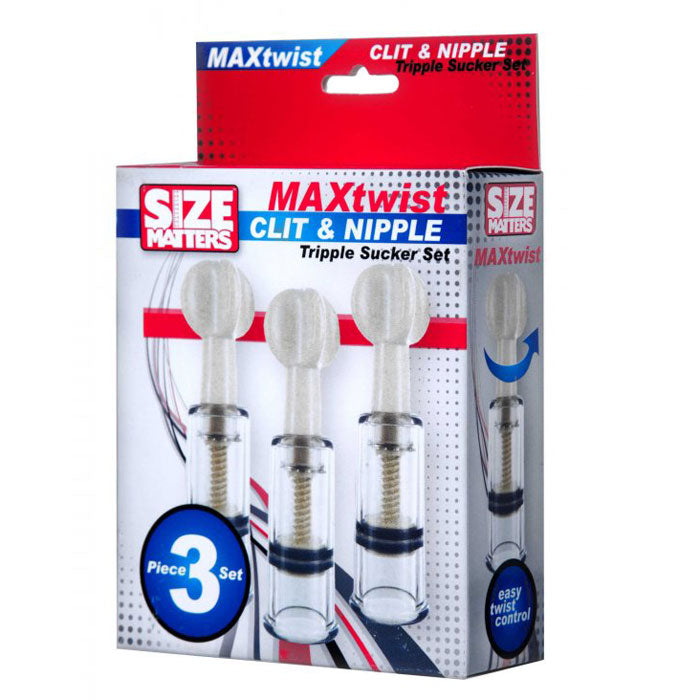 Max Twist Clit and Nipple Triple Sucker Set