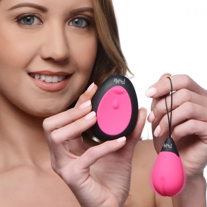 10X Silicone Vibrating Egg Pink