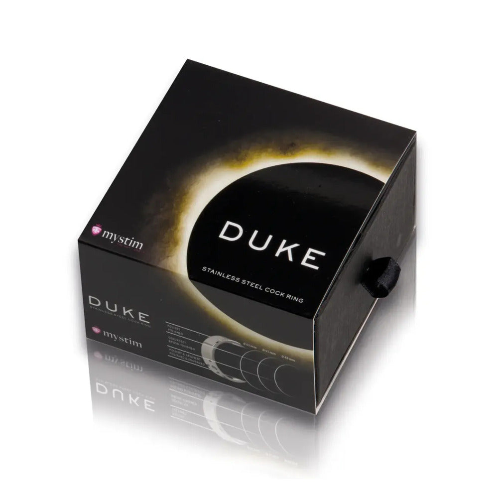 MyStim Duke Stainless Steel Polished Cock Ring