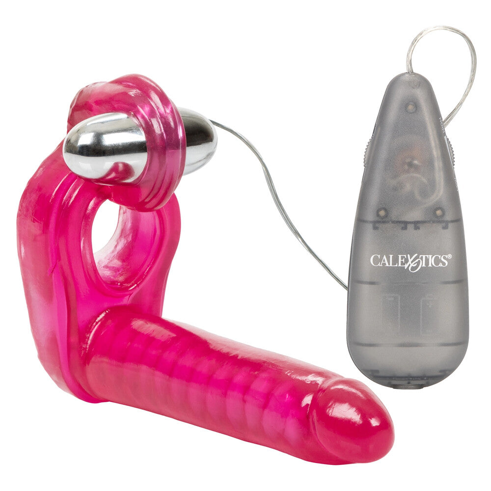 Ultimate Triple Stimulator Vibrating Cock Ring With Dong